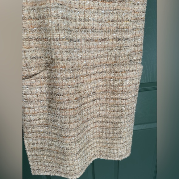 NEW ST. JOHN NUBBY BOUCLE SLEEVELESS DRESS & JACKET SUIT SET 4 8 NEUTRAL TAN NWT - Picture 10 of 13